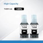 Yongairuink T49M Black Sublimation Ink Bottles