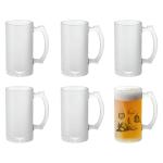 24 Pack 16oz Frosted Sublimation Beer Mugs