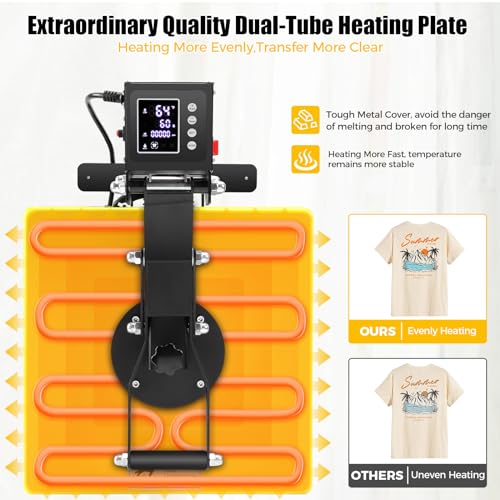 15x15 Clamshell Sublimation Printer for T-Shirts & More