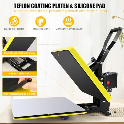 15x15 Clamshell Sublimation Printer for T-Shirts & More