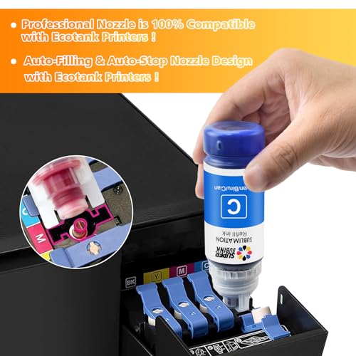 SUPERSUBINK Sublimation Ink for Epson Printers Heat Press