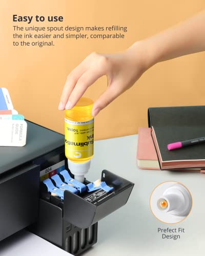 Hiipoo Sublimation Ink Bottles for Inkjet Printer Transfer