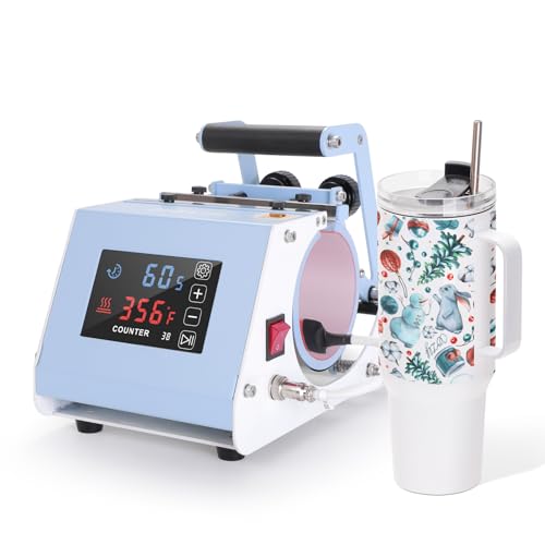 Blue Mini Tumbler Heat Press Machine for Sublimation