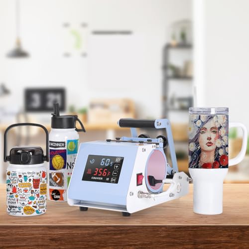 Blue Mini Tumbler Heat Press Machine for Sublimation