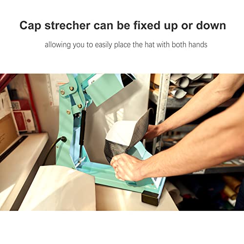 Cap Heat Press with 2 Interchangeable Platens