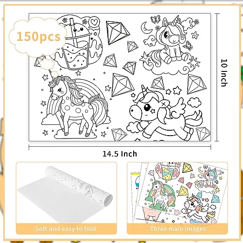 150-Pack Sublimation Paper Placemats for Restaurant and Party