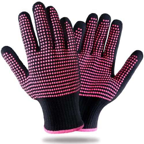 Teenitor Heat Resistant Silicone Gloves for Hair Styling