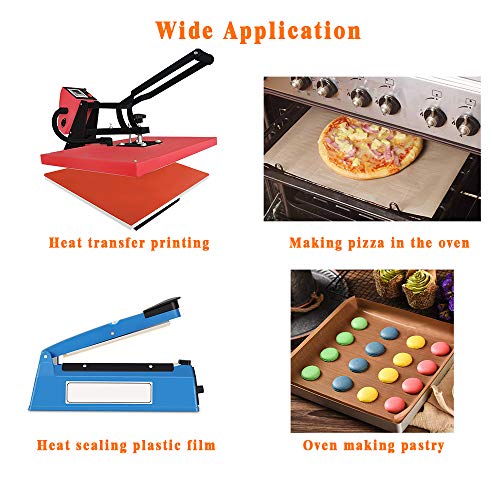 3 Pack PTFE Teflon Sheet and Thermal Tape