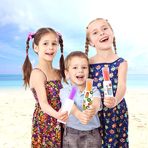 24 Pack White Neoprene Ice Pop Sleeves