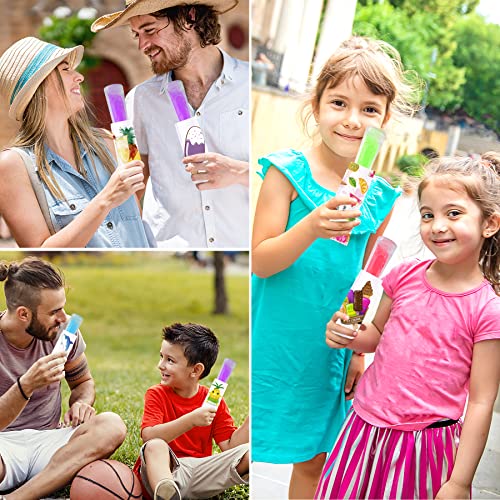 24 Pack White Neoprene Ice Pop Sleeves