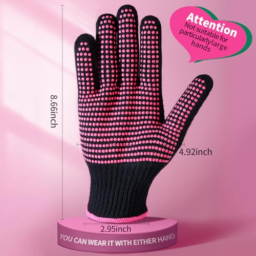 Teenitor Heat Resistant Silicone Gloves for Hair Styling