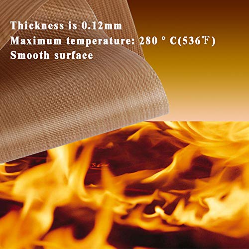 3 Pack PTFE Teflon Sheet and Thermal Tape