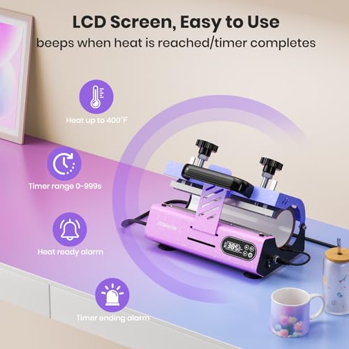 Starry Purple Mug Press for Various Tumblers & Cups