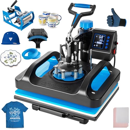 Leomru 5-in-1 Sublimation Heat Press 12x15 Inch