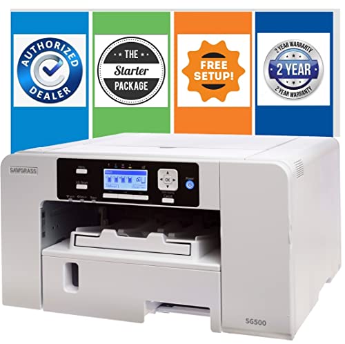 Sawgrass SG500 Sublimation Printer Starter Bundle with Extra Items