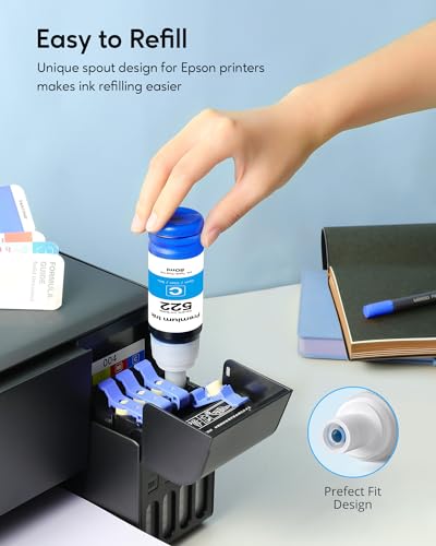 CEEBOO 522 Printer Ink Refill Set, 5 Bottles