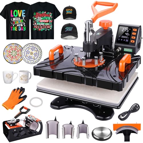 8-in-1 Digital Sublimation Heat Press Machine