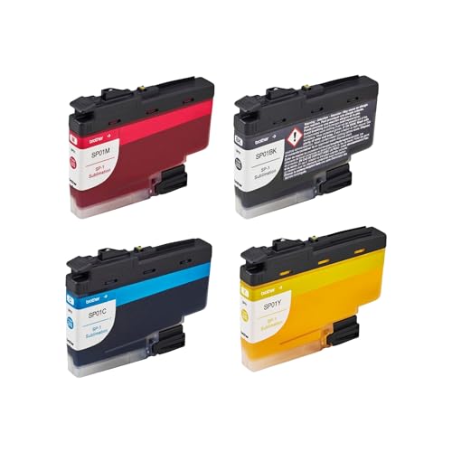 Brother Genuine Sublimation Ink Set: Black, Cyan, Magenta, Yellow