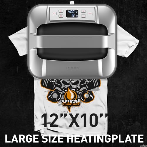 IMREN Portable 12x10 Heat Press Machine for Sublimation