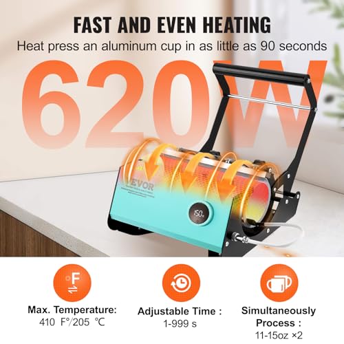 VEVOR Heat Press for Sublimation Tumblers & Mugs