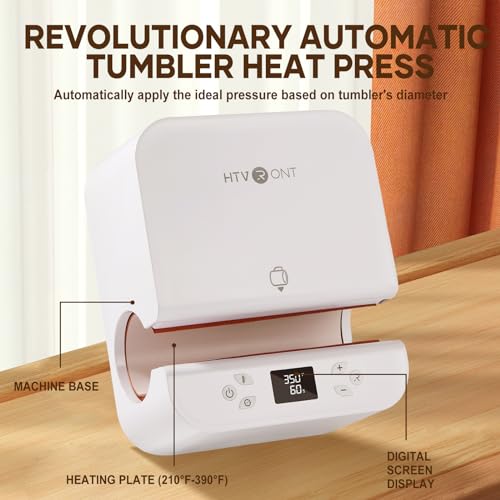HTVRONT Auto Tumbler Heat Press - Fast & Even
