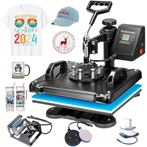 5 in 1 Multifunctional Sublimation Heat Press Machine