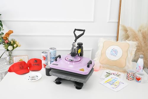 5-in-1 Sublimation Heat Press Machine for T-Shirts & More