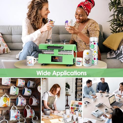 SLIMSTY Tumbler Heat Press Machine, 110V Auto Timer