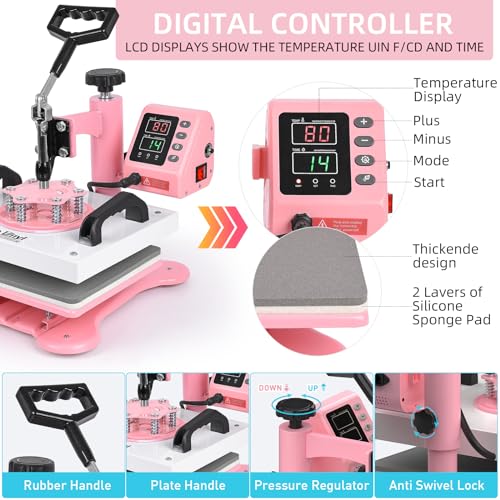 12" x 10" High Pressure Heat Press Machine