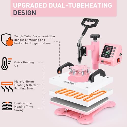 12" x 10" High Pressure Heat Press Machine