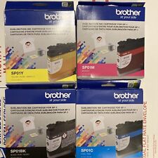 Brother Genuine Sublimation Ink Set: Black, Cyan, Magenta, Yellow