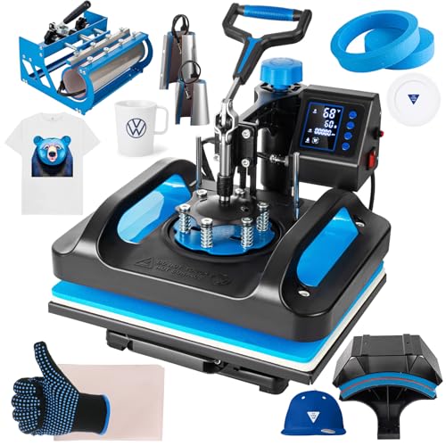 Topdeep Pro 8-in-1 Combo Sublimation Printer Press