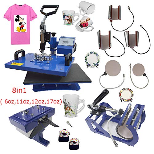 8in1 Sublimation Printer Bundle with Cutting Plotter and Accessories