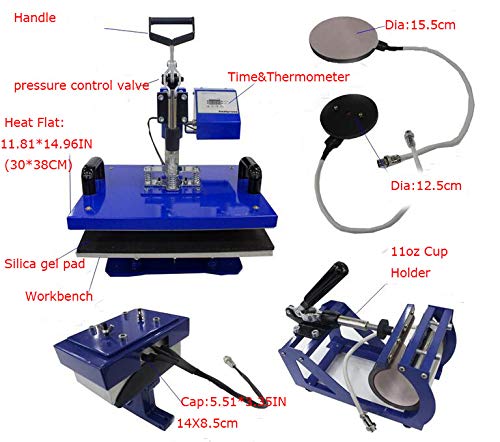 8in1 Sublimation Printer Bundle with Cutting Plotter and Accessories