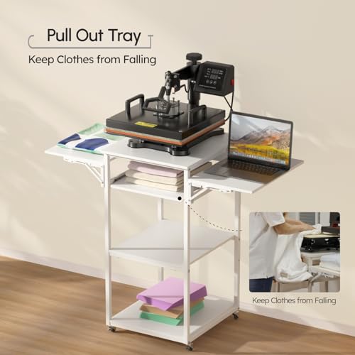 Crafit Heat Press Table with Pull-Out Tray & Stand