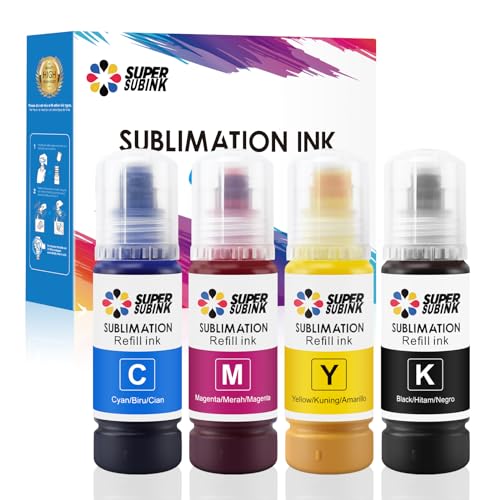 SUPERSUBINK Sublimation Ink for Epson Printers Heat Press