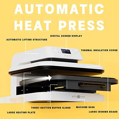 HTVRONT 15x15 Auto Heat Press Machine for T-Shirts