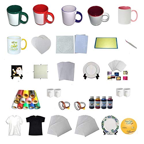 8in1 Sublimation Printer Bundle with Cutting Plotter and Accessories