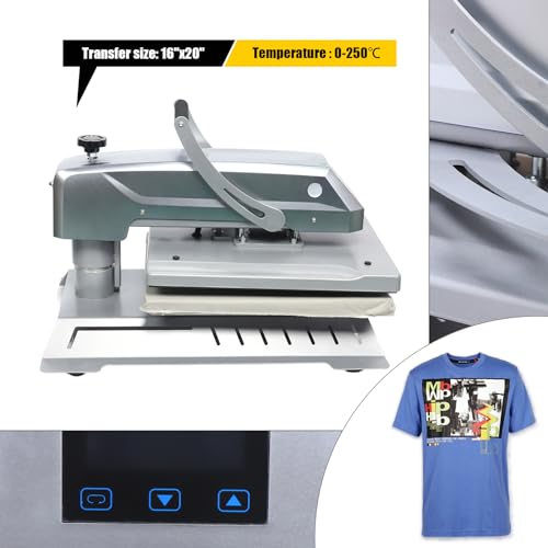16"x20" US Magnetic Semi-Automatic Heat Press Machine - 5 in 1 Digital Sublimation