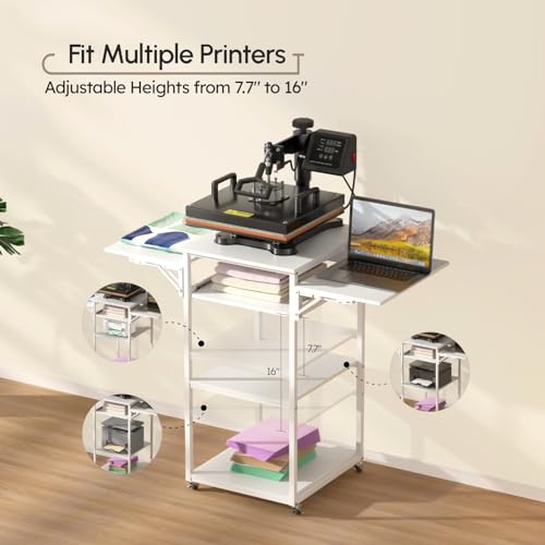 Crafit Heat Press Table with Pull-Out Tray & Stand