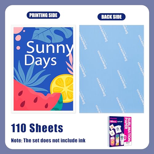 Joyclub Sublimation Paper 110 Sheets for Sublimation Printer