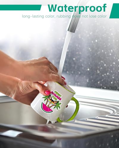 Colemoly Waterproof Glossy White Sublimation Sticker Paper 8.5x11