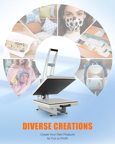 CREWORKS Auto Open Heat Press Machine, 16"x20" 1600W Sublimation Printer