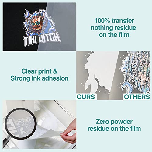 KASYU DTF Transfer Film - 50 Sheets 8.5"x11