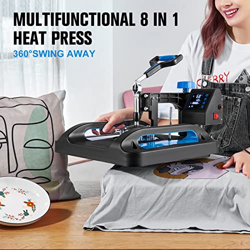 Topdeep Pro 8-in-1 Combo Sublimation Printer Press