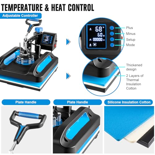 Topdeep Pro 8-in-1 Combo Sublimation Printer Press