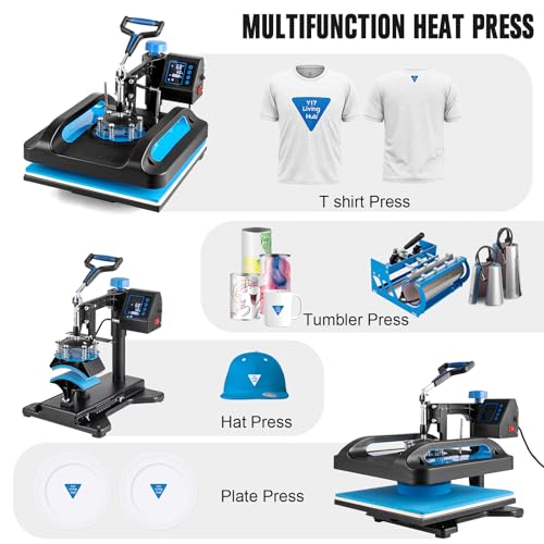 Topdeep Pro 8-in-1 Combo Sublimation Printer Press