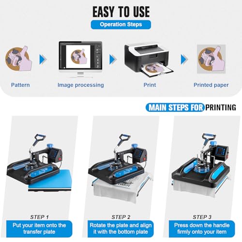 Topdeep Pro 8-in-1 Combo Sublimation Printer Press