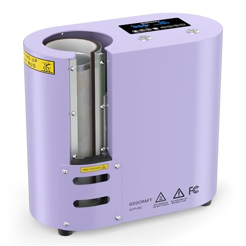 GO2CRAFT Auto Seamless Tumbler Heat Press Machine (Purple)