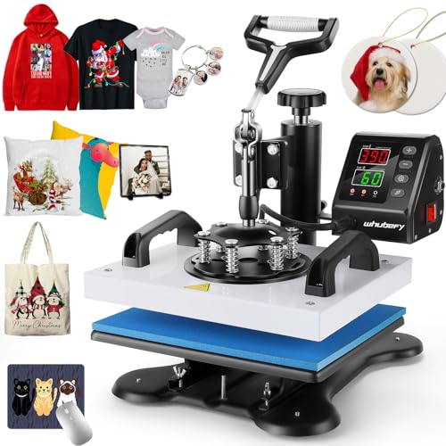 Whubefy 12x10 Swing Away Heat Press for Sublimation